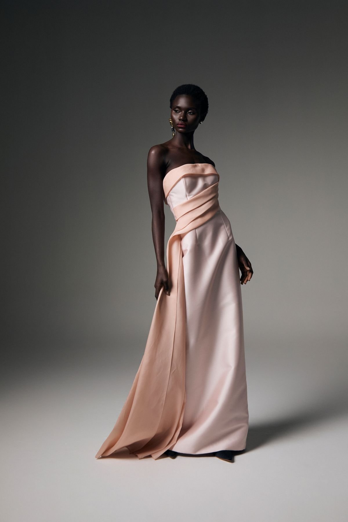 01 vestido longo origami em zibeline e gazar vitor zerbinato